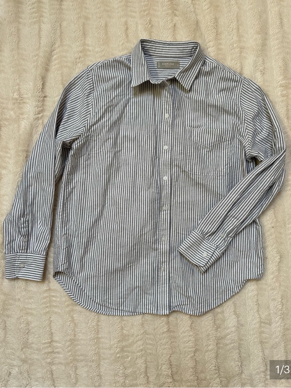 Everlane The Relaxed Oxford Shirt Striped